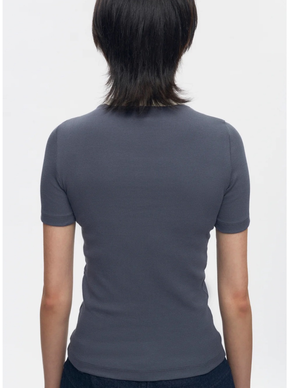 KOTN Women's Fitted Rib Tee - Picture 3 of 6